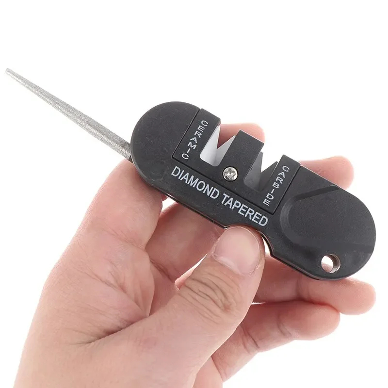 Pocket Knife Ceramic - Pengasah Pisau Mini Portabel 4-in-1 Batu