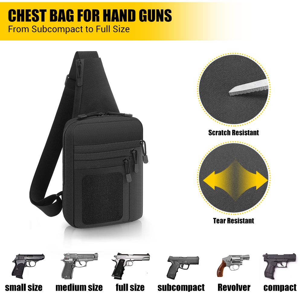 Tas Pistol Taktis Tas Penyimpa - Edc Carry Handgun ulasan dan harga