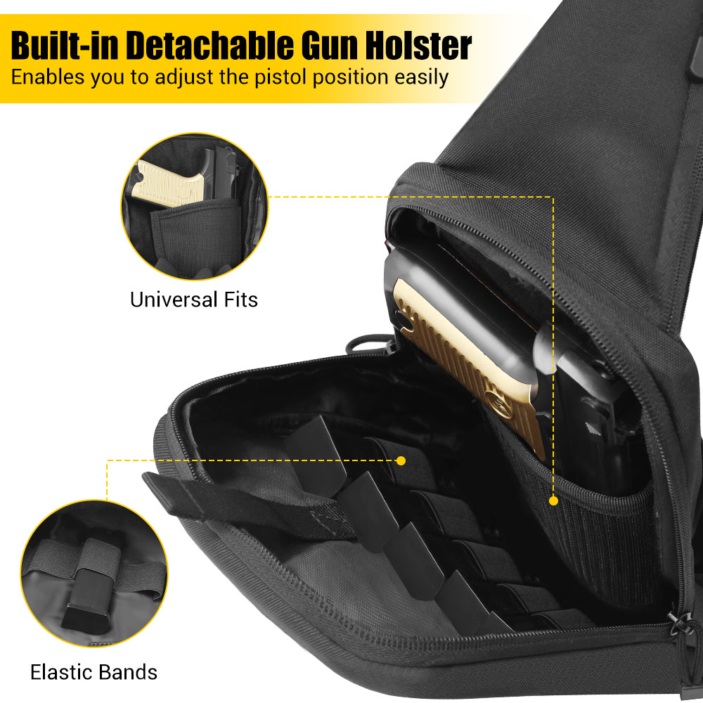 Tas Pistol Taktis Tas Penyimpa - Edc Carry Handgun ulasan dan harga