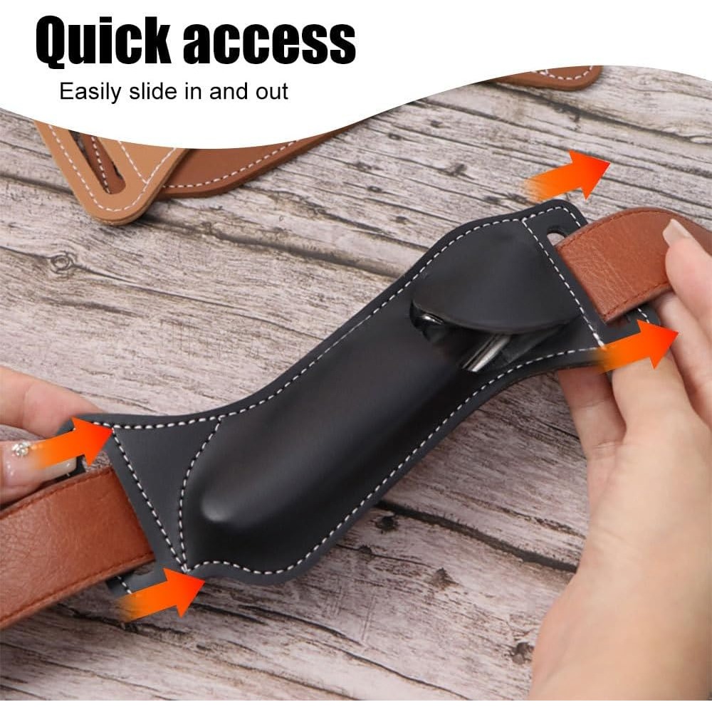Sarung Pisau Lipat Taktis EDC, - Edc Carry Belt Leather ulasan dan harga
