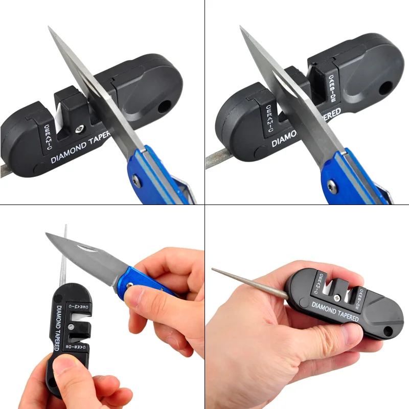 Pengasah Pisau 4-in-1 Portabel - Pocket Knife Ceramic ulasan dan harga