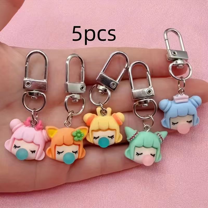 5 buah gantungan kunci resin b - Carabiner Keychain ulasan dan harga